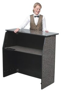 Black Granite Bar top with shelf